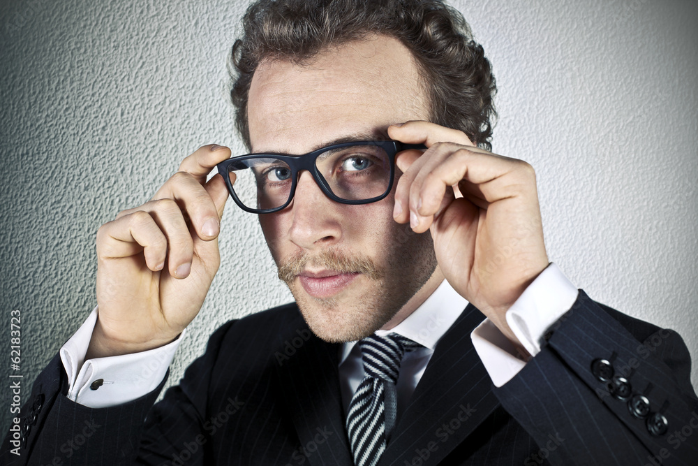 Businessman with glasses