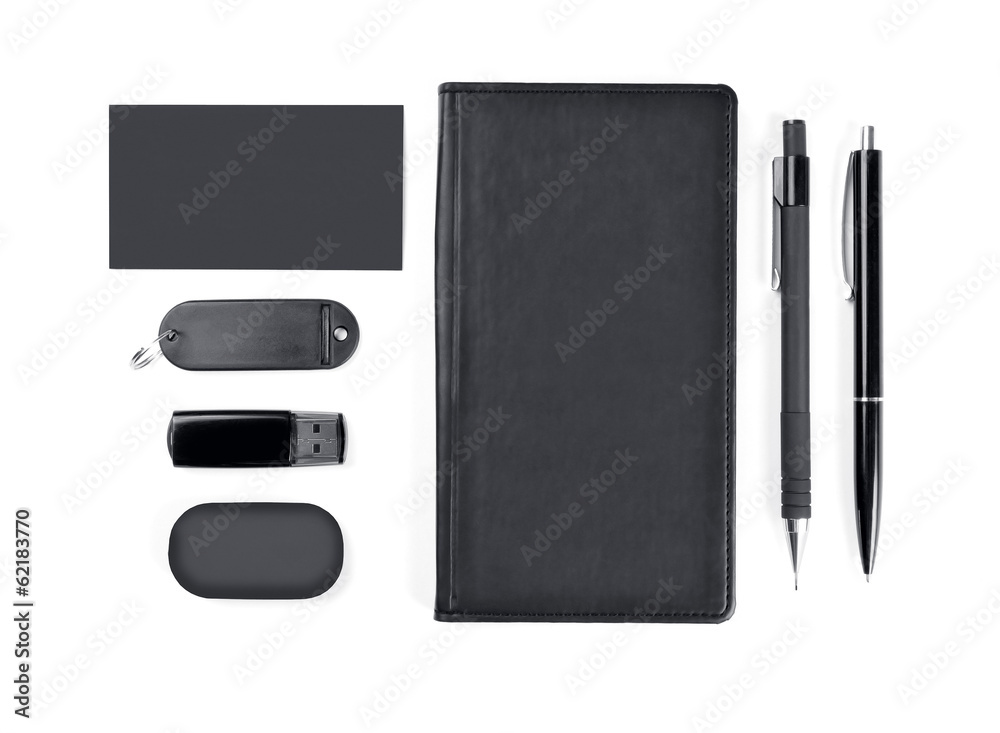 set of office stationery set of office stationery