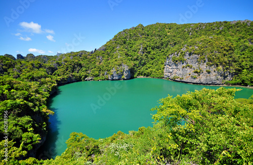 Emerald lake Thale Nai, Koh Mae island in Ang Thong National Mar