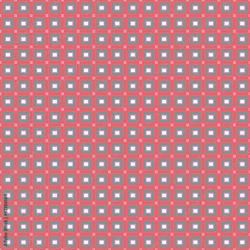 Square seamless pattern on red Square seamless pattern on red