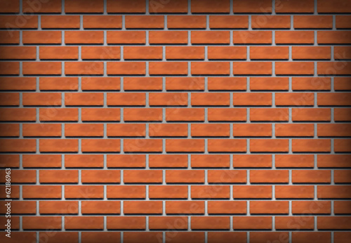 Brick wall realistic vector