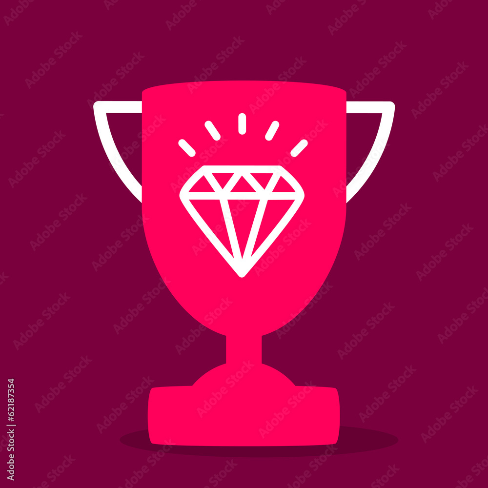 cup with a diamond cup with a diamond