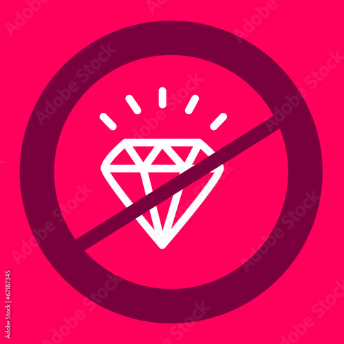 prohibiting sign crosses a diamond