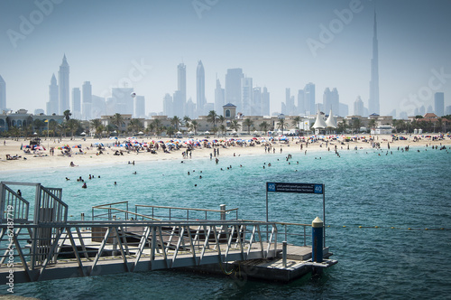 Persian gulf and Dubai beach  UAE