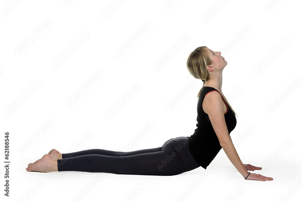 Beautiful young woman in great shape practicing yoga Beautiful young woman in great shape practicing yoga