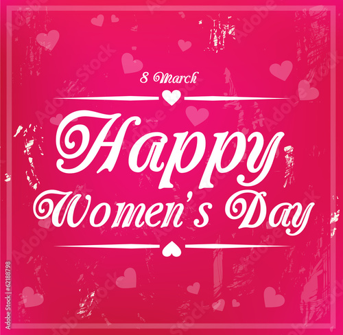 Card for international Women's Day on 8 March vector