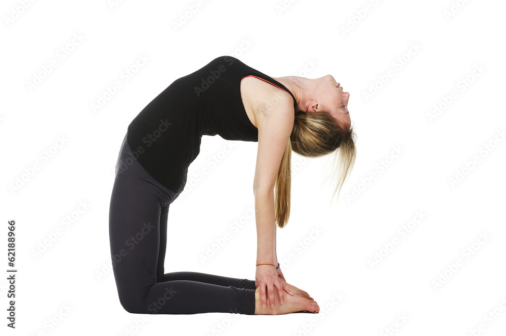 custom made wallpaper toronto digitalBeautiful young woman in great shape practicing yoga