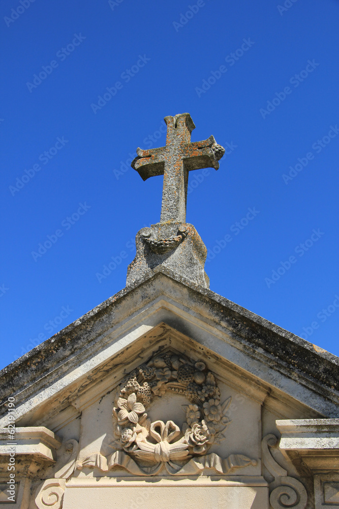 Ossuary detail in Southern France