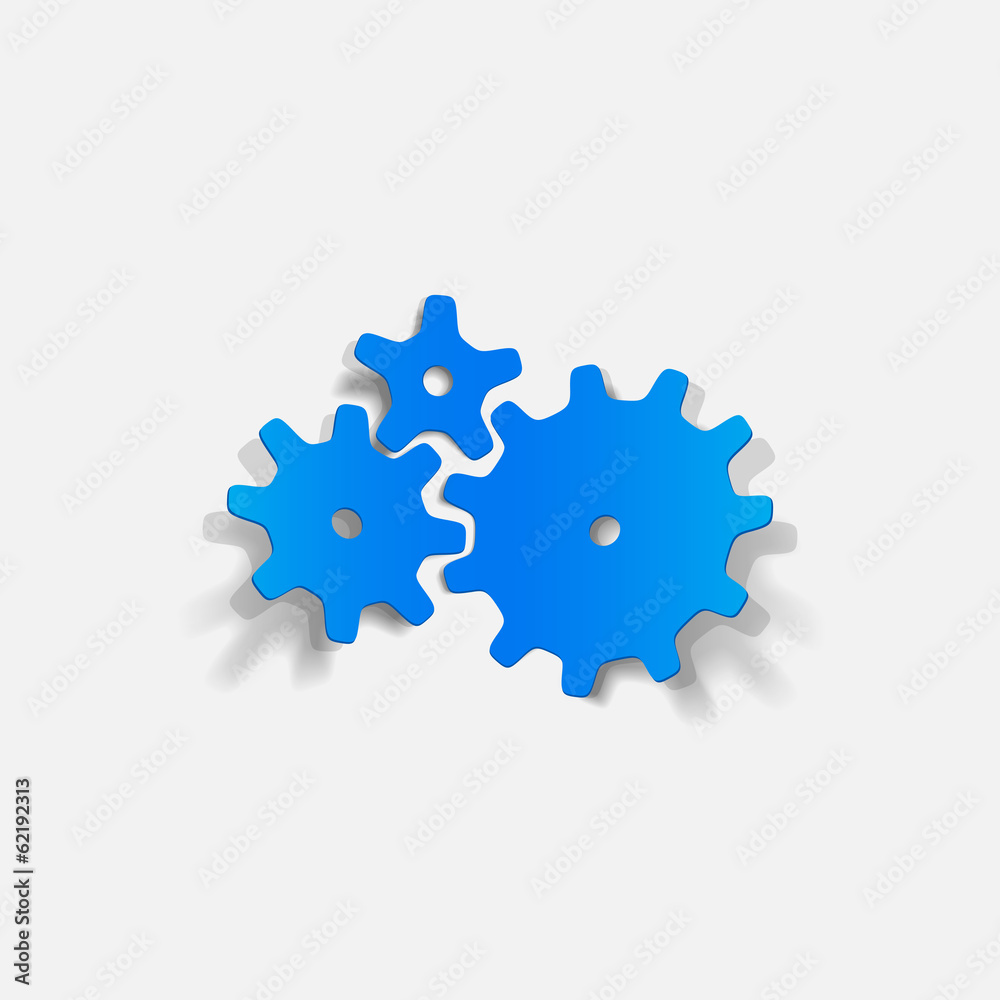 realistic design element: cogwheel realistic design element: cogwheel