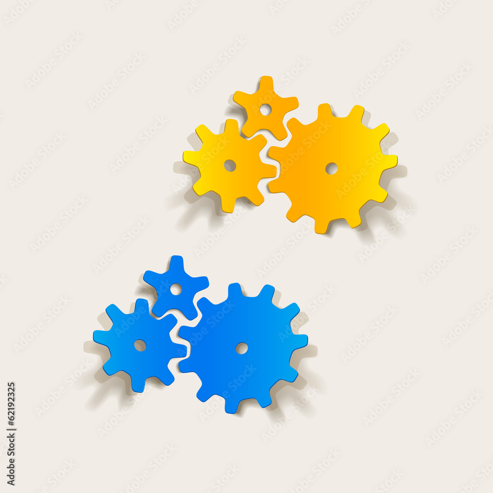 realistic design element: cogwheel realistic design element: cogwheel