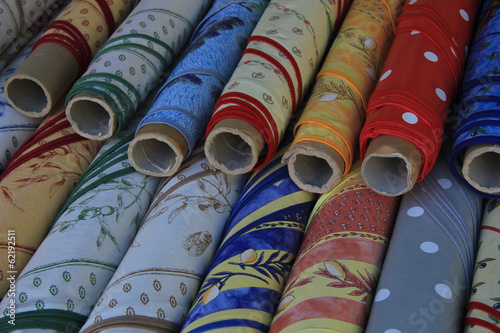 Rolls of cotton, provencal patterns