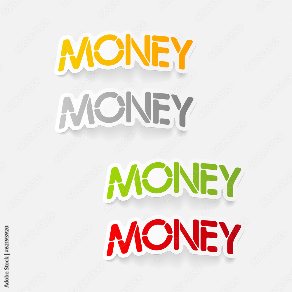 realistic design element: money realistic design element: money