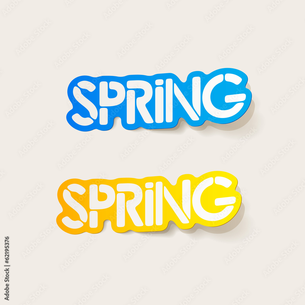 realistic design element: spring realistic design element: spring