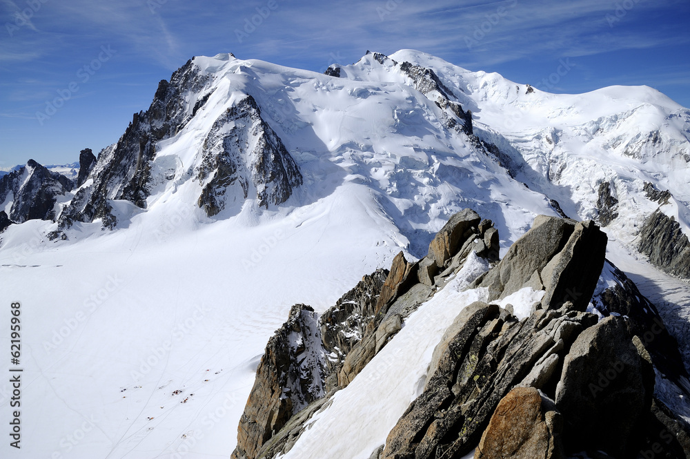 Aiguille du midi, Massif du Mont Blanc Stock Photo | Adobe Stock