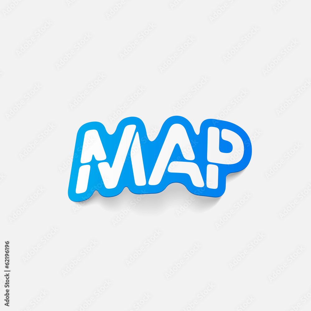 realistic design element: map realistic design element: map