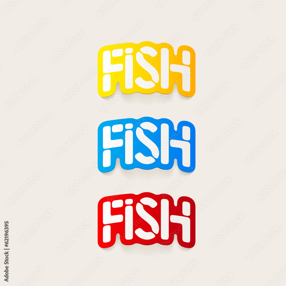 realistic design element: fish realistic design element: fish