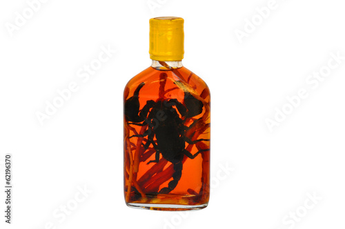 Bottle of Brandy with the Scorpion