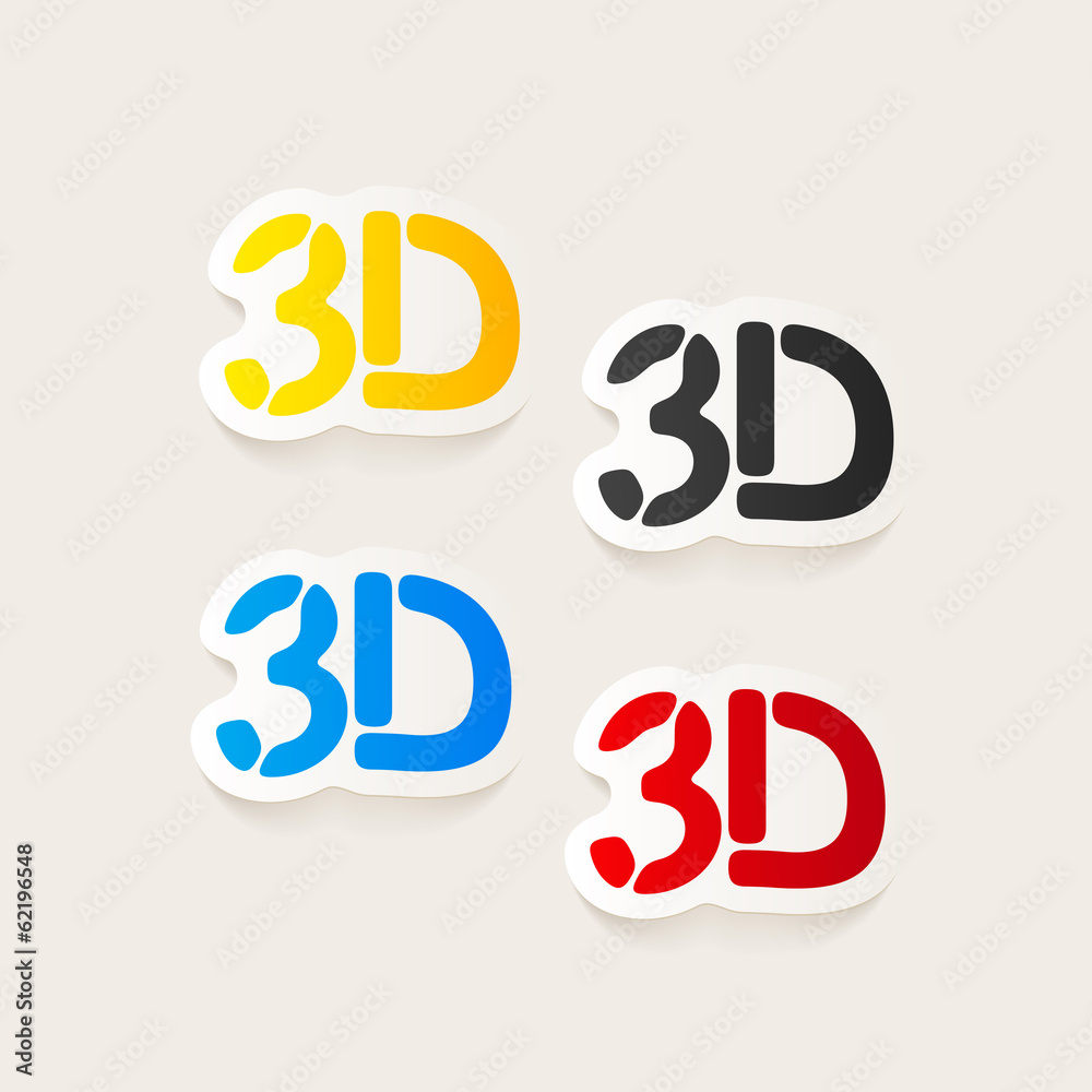 realistic design element: 3d realistic design element: 3d