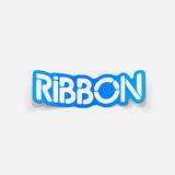 realistic design element: ribbon