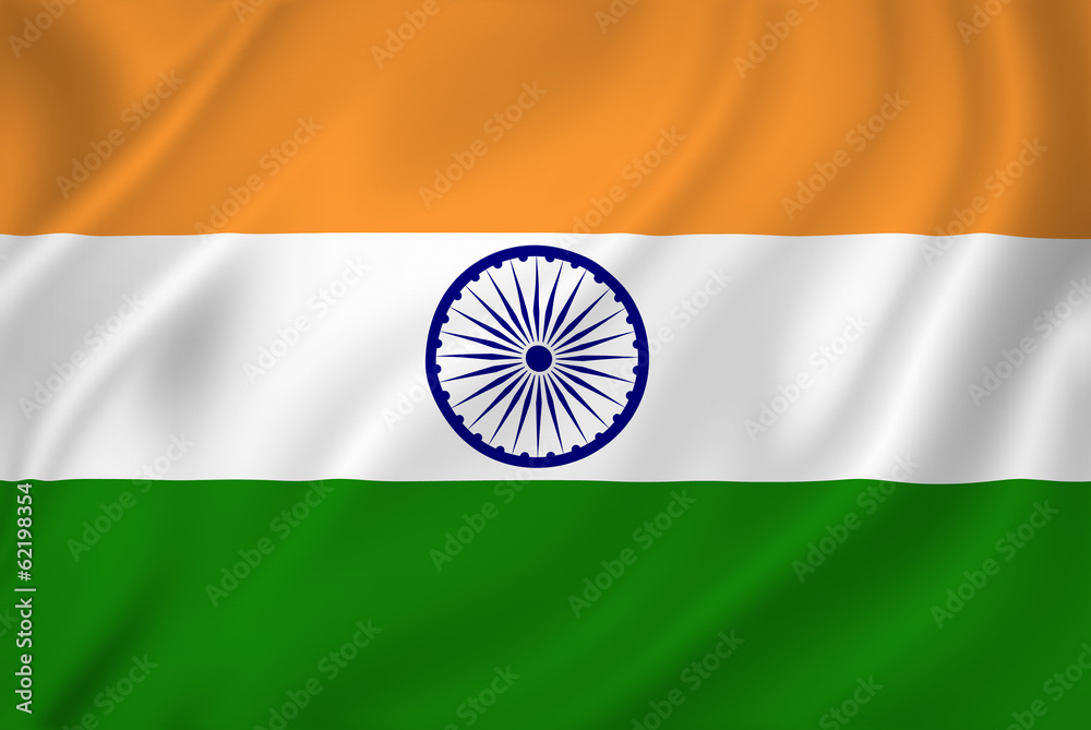 India flag - obrazy, fototapety, plakaty 