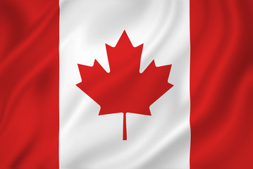 Fototapete Kanada Kanada-Flagge  © somartin