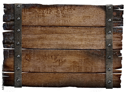 medieval wood sign board is...