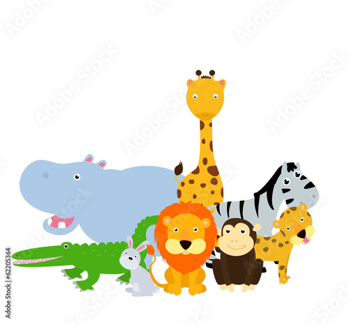 Group of animals set