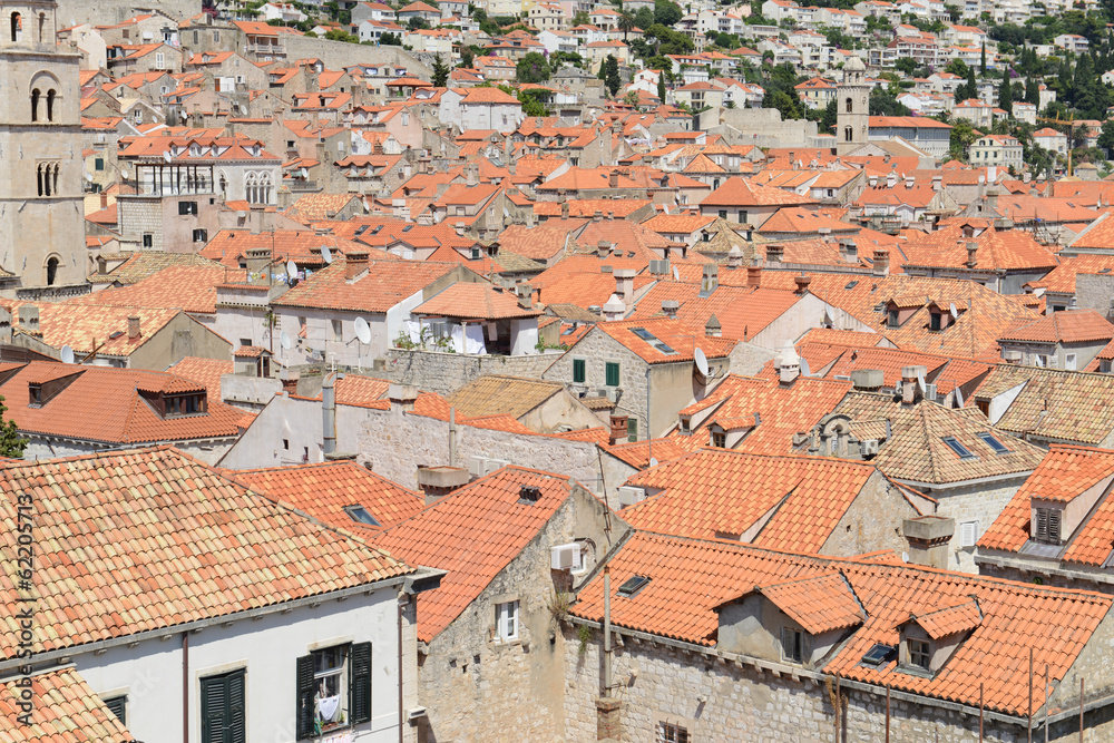 Building Rooftops in Dubrovnik Croatia Building Rooftops in Dubrovnik Croatia