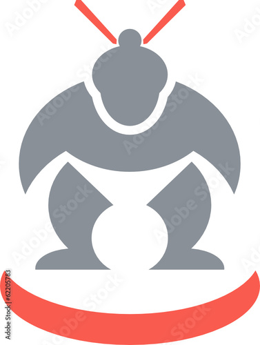 Japanese Sumo Wrestler Front