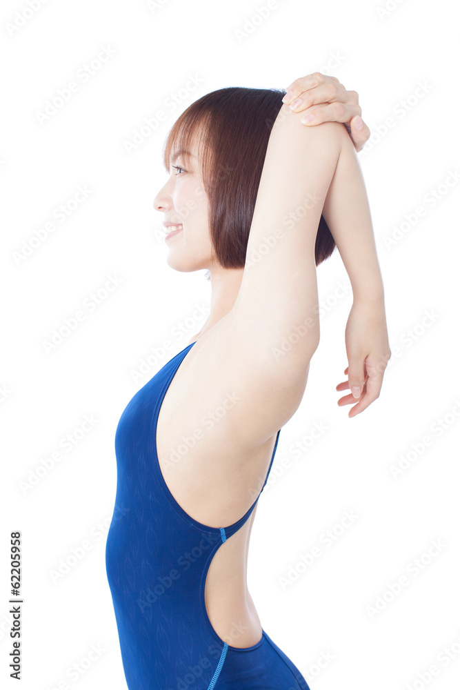 ストレッチする女性