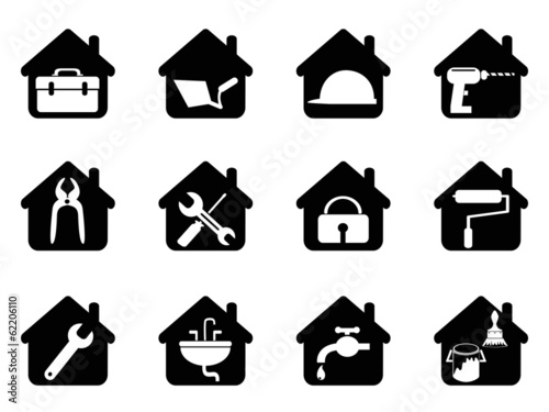 house with tools icon