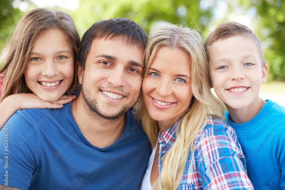Cheerful family Cheerful family