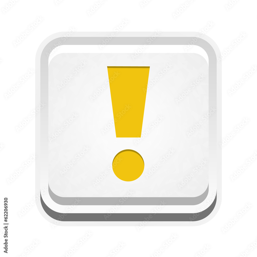 the warning sign button