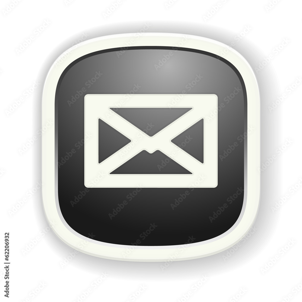 the glossy envelope icon the glossy envelope icon