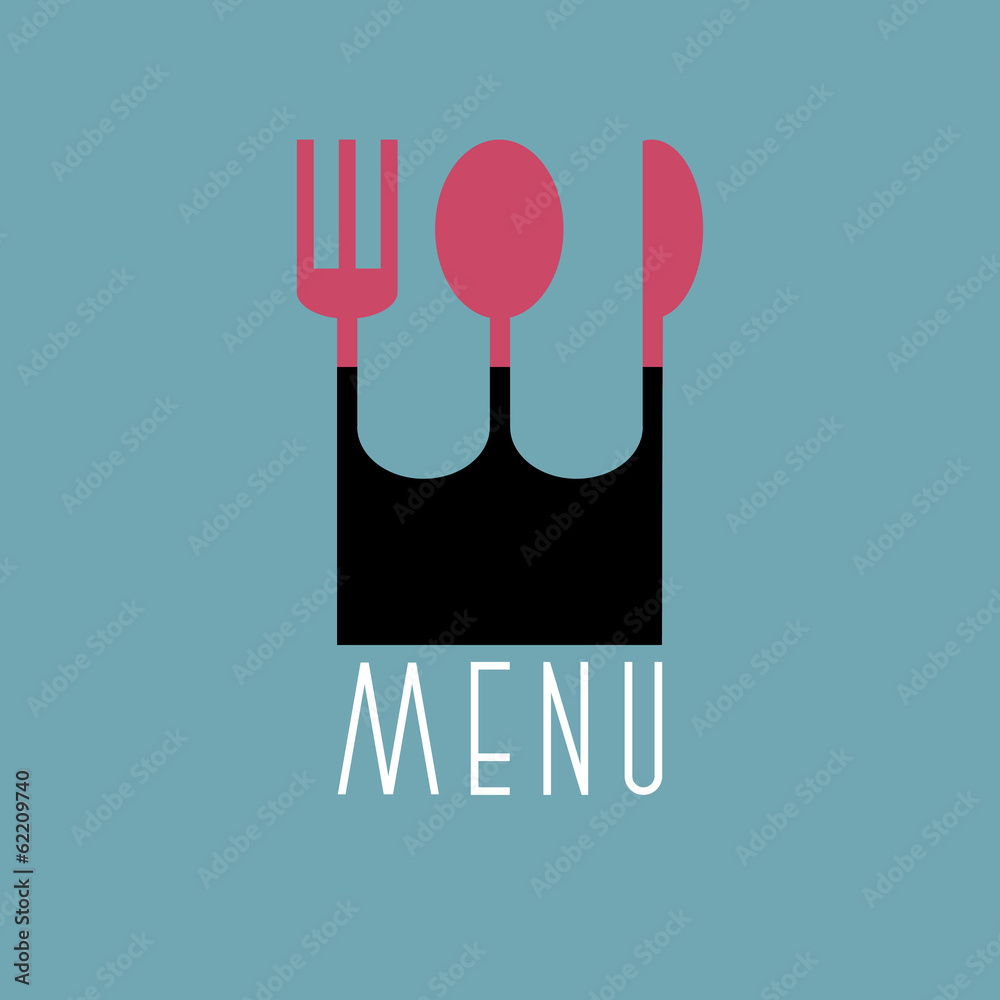 Fototapeta premium Stylish restaurant menu design in minimal style - variation 4