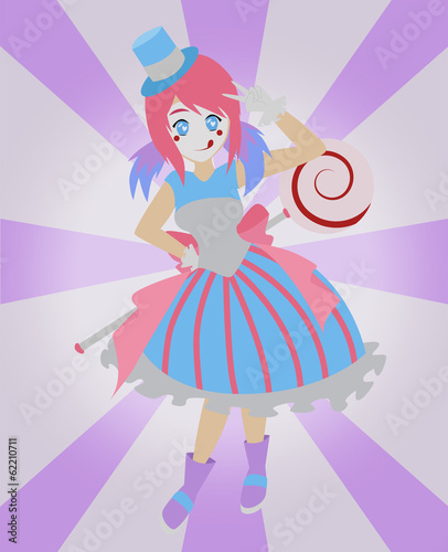 sugar clown vector