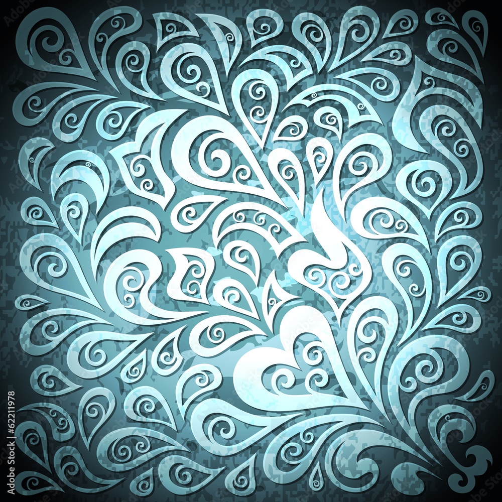 Abstract floral grunge illustration. Abstract floral grunge illustration.