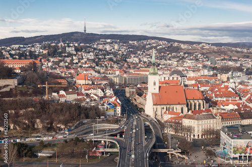 Bratislava seen from the New Bridge (Novi Most)