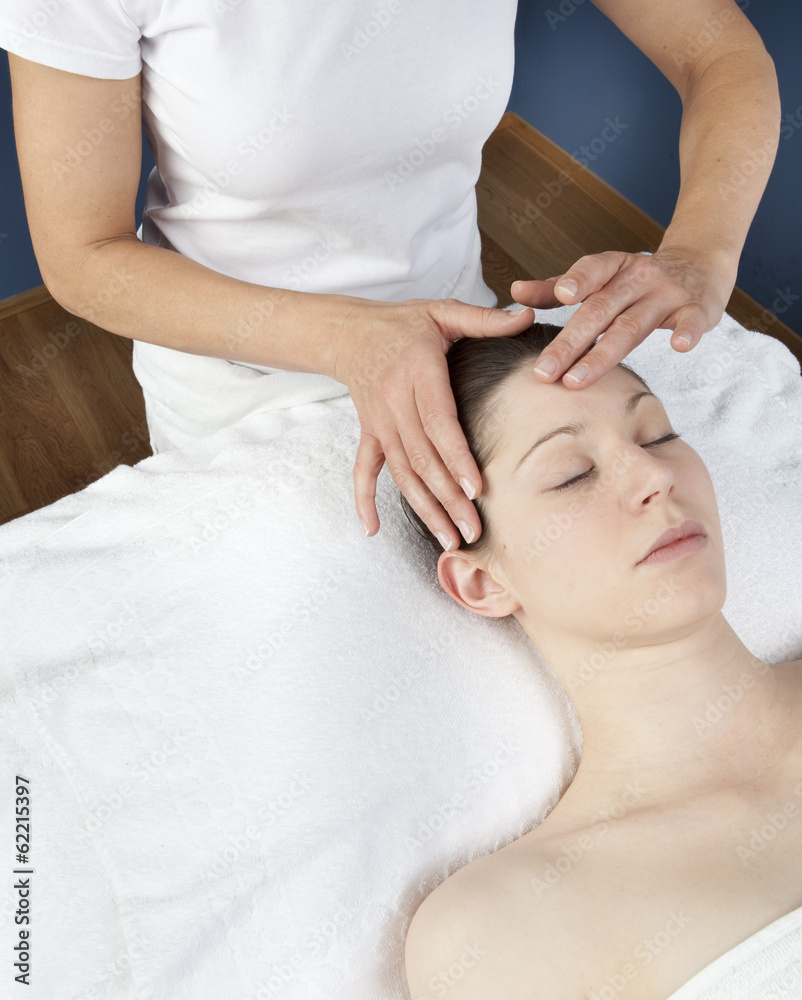 calming facial at the spa