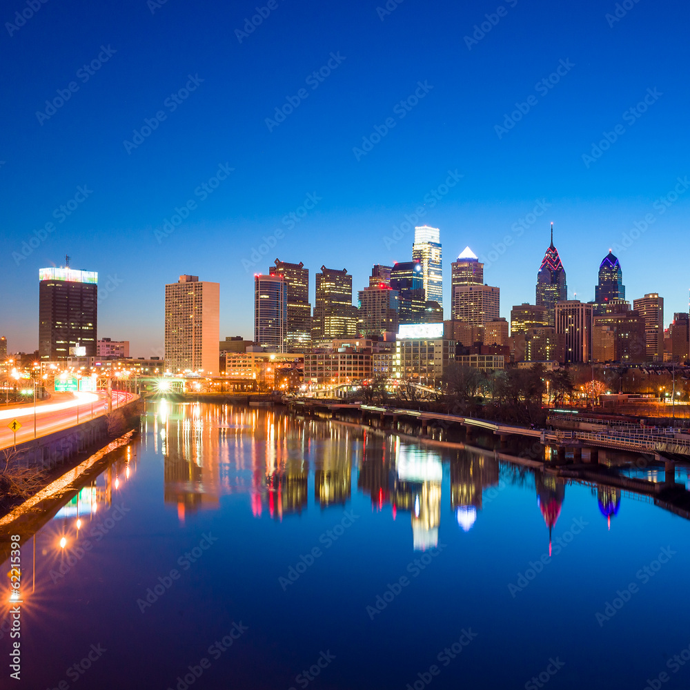 Obraz premium Downtown Skyline of Philadelphia, Pennsylvania.