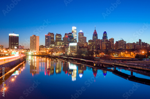 Downtown Skyline of Philadelphia  Pennsylvania.