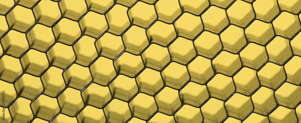Close up of black net. Yellow light. Close up of black net. Yellow light.