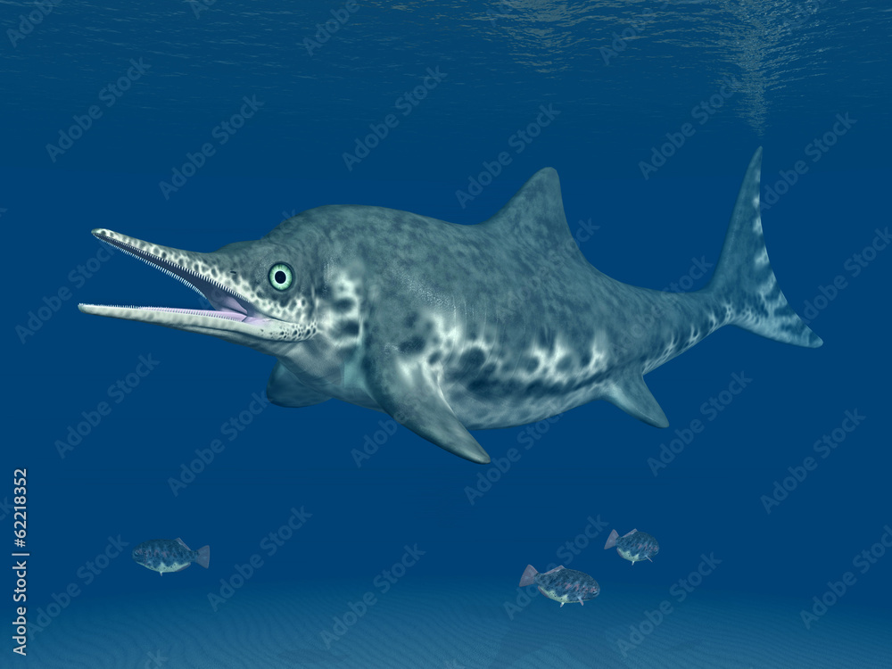 Ichthyosaurier Stenopterygius StockIllustration Adobe Stock
