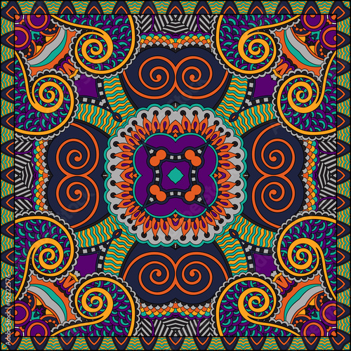 Traditional ornamental floral paisley bandanna