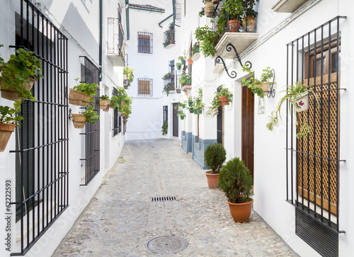 Calle típica de un pueblo de Andalucía photo