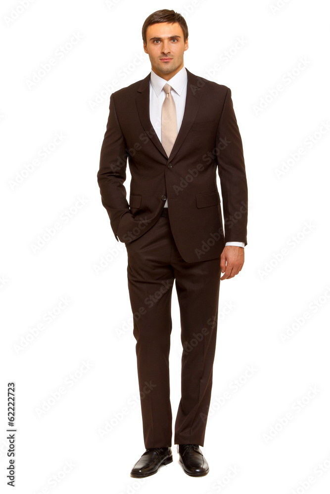 Well-dressed man in suit and tie. Charismatic businessman 