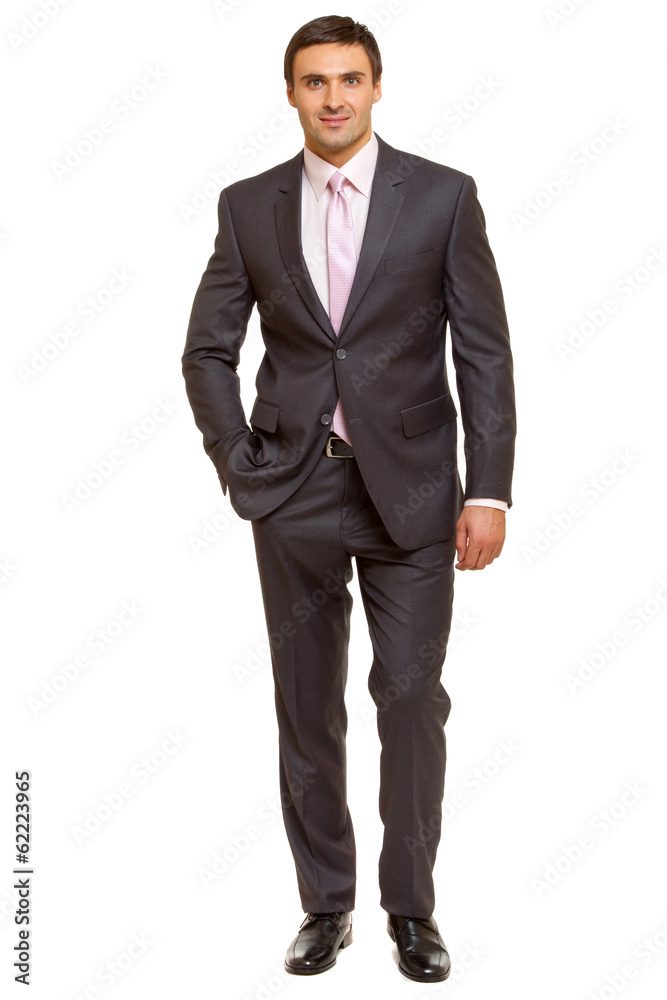 successful businessman. Man in suit and tie. Isolated on white successful businessman. Man in suit and tie. Isolated on white