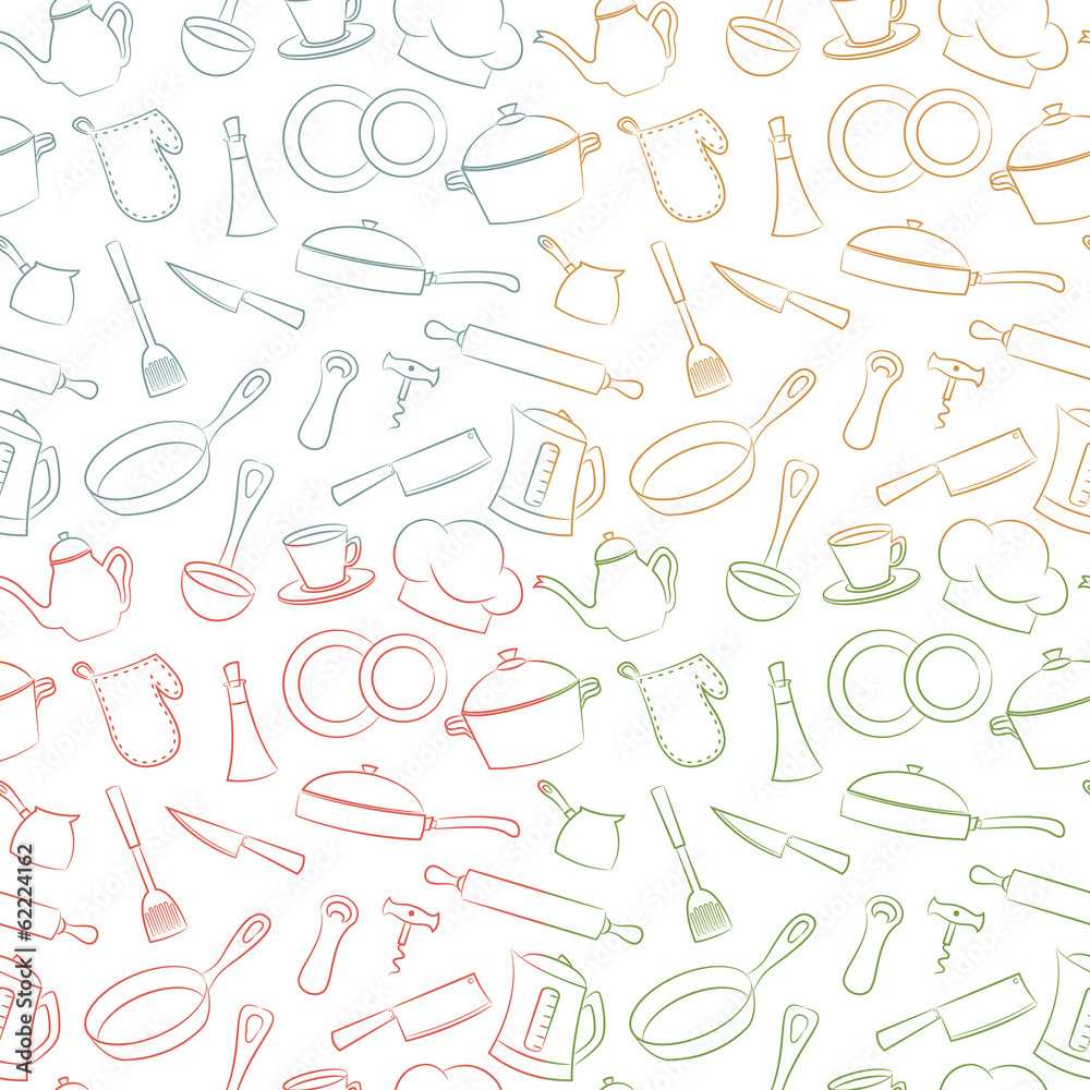 Kitchenware Seamless Pattern Kitchenware Seamless Pattern