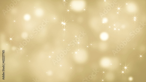 Abstract bokeh golden glitter loop