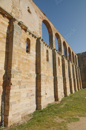 Ruins of the Santa María de Moreruela monastery. photo